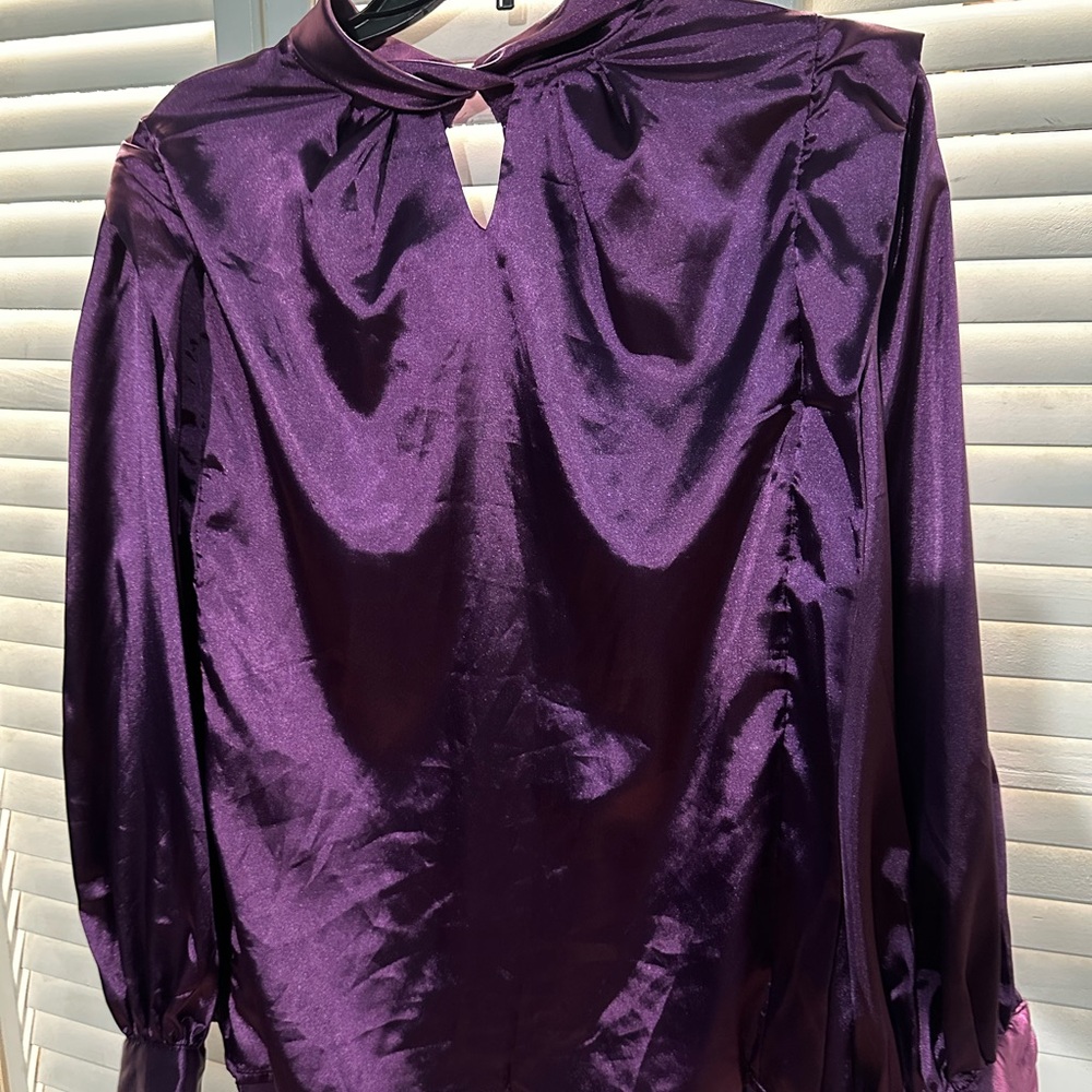 SHEIN Shimmering Purple Top